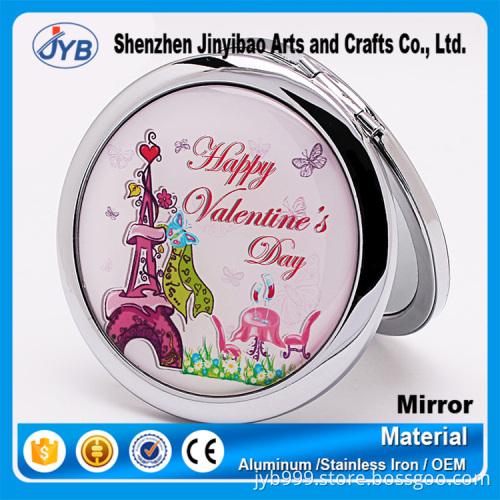 Wholesale Cheap Pocket Mirror Style and Double Sides Cosmetic Mirror for Promotion